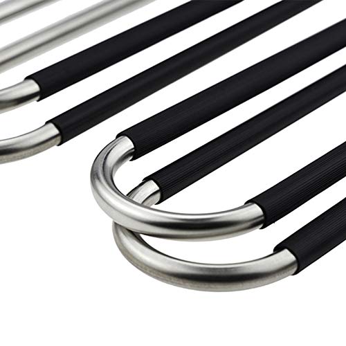 Trouser Hanger,6 Pack Trouser Hangers Space Saving S-Type Clothes Pants Hangers Non-Slip Closet Organizer for Scarfs Jeans Clothes Trousers Towels