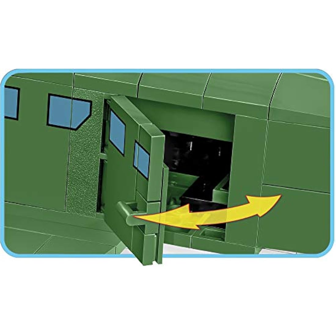 COBI 5710 Junkers JU 52/3M Building Blocks, Green,Yellow