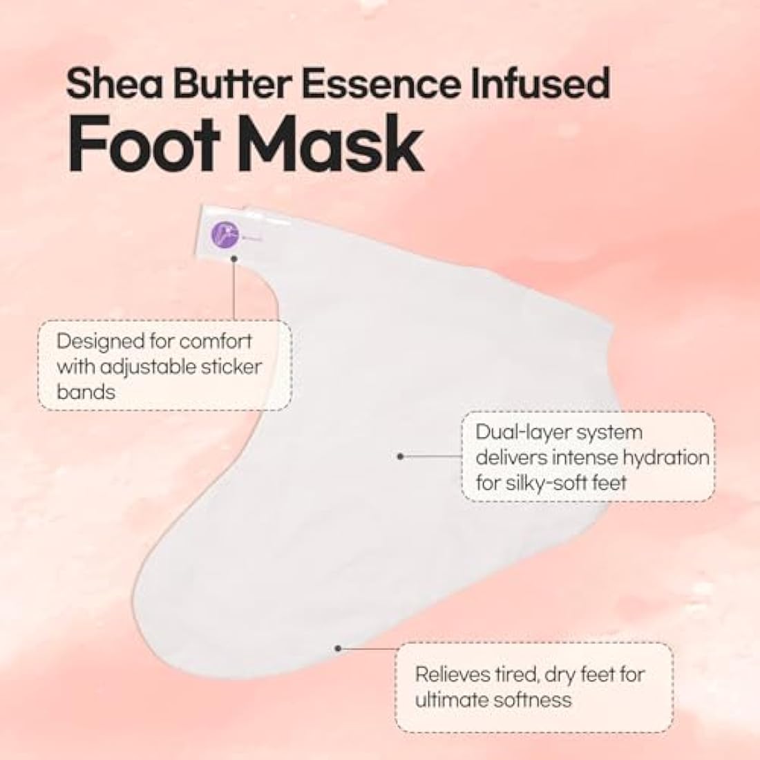 Epielle Moisturizing Hand & Foot Masks 12 Pairs, Soften Dry Hands & Cracked Heels with Sunflower Seed Oil & Avocado Oil, Korean Skin Care, Spa Self Care Gifts for Women, 6 Gloves & 6 Socks