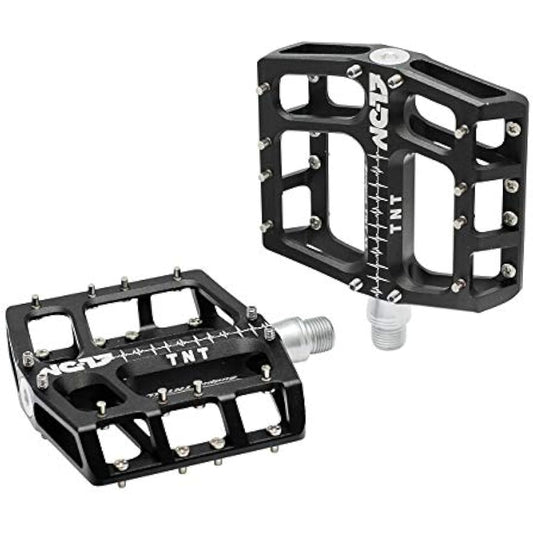 NC-17 Sudpin IV XL TNT Aluminium Platform Pedals/Mountain Bike Pedal/BMX Pedal/Flat Height 17.7 mm/Fail Safe System/Precision Bearing + Cr-Mo Axle/Includes Spare Pins