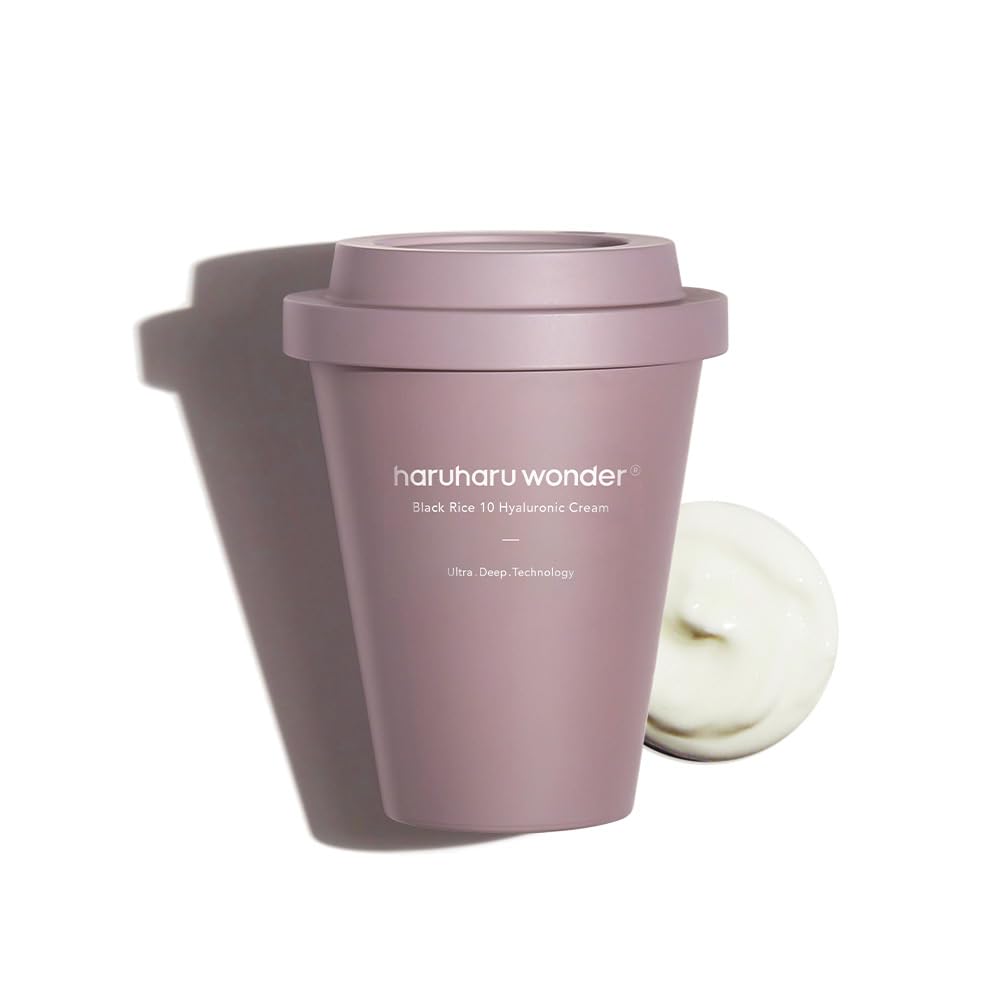 haruharu wonder Black Rice 10 Hyaluronic Cream, Face Moisturizer, Vegan, Cruelty Free, Daily skincare, Korean Skincare, 90ml