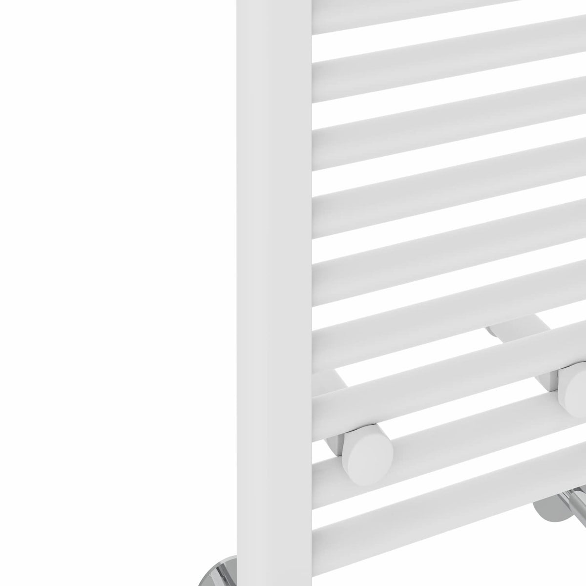 NRG White Heated Towel Rail Straight Designer Bathroom Radiator, 1200×600mm