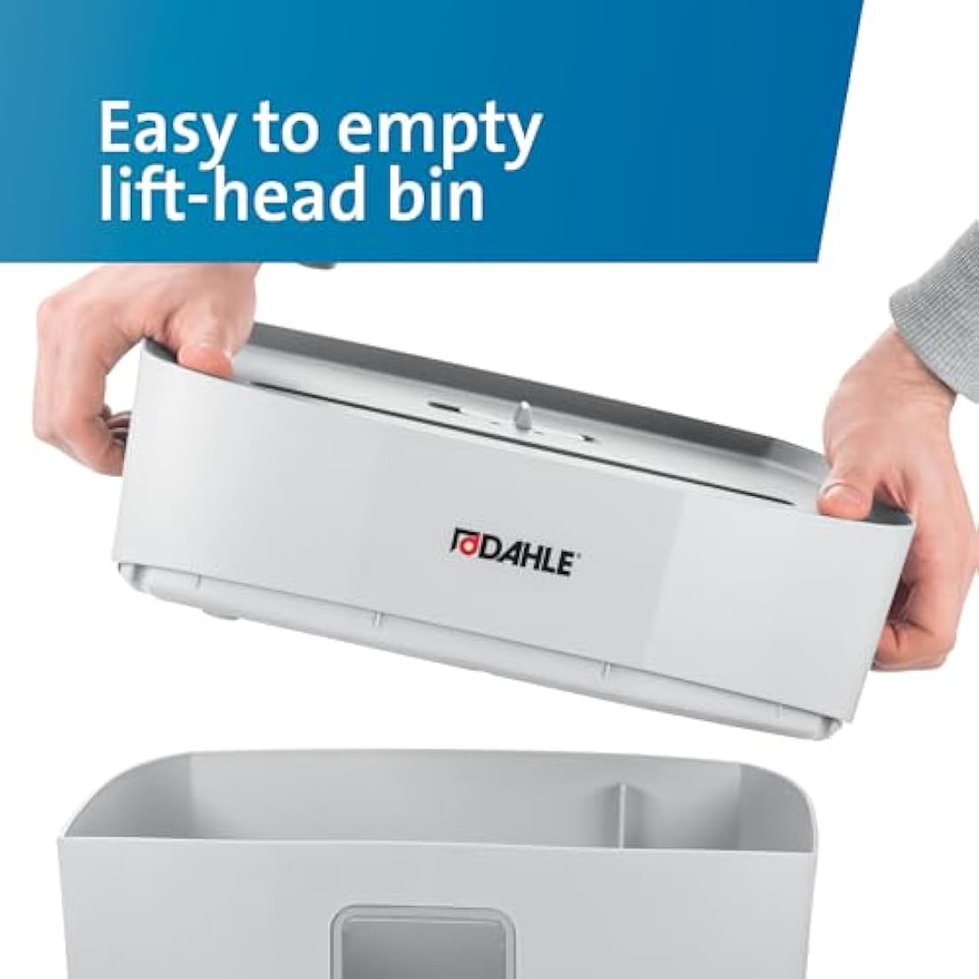 Dahle PaperSAFE 140 Paper Shredder (10 Sheets, Oil-Free, Jam Protection, Cross-Cut, for Home-Office) Grey,36.6 x 34.7 x 21.7cm