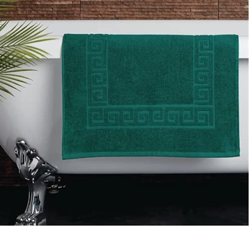 Soft 500GSM 100% Cotton Bathroom Towels Face I Hand I Bath Towels I Bath Sheet I Bath Mat - Dark Green (Bath Sheet (100 x 150cm))