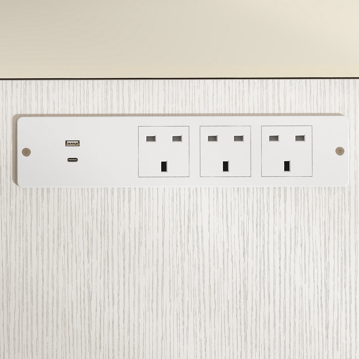 HOMCOM L Shaped Gaming Desk Reversible Power Outlets Corner Desk Storage Drawers Monitor Shelf 150 cm White