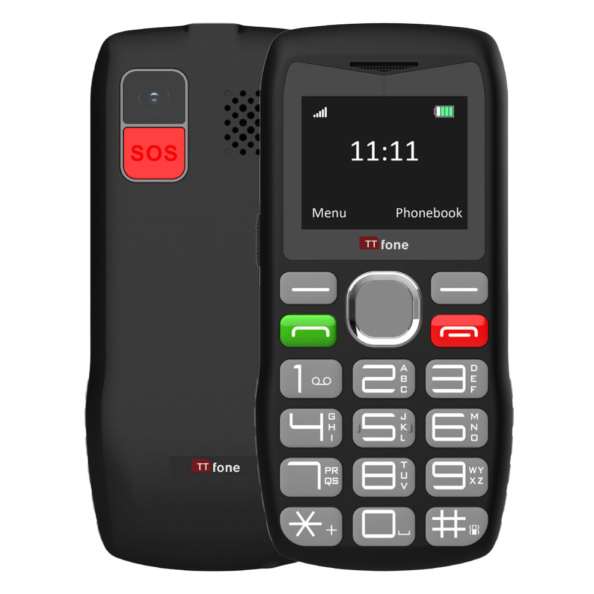 TTfone TT890 4G Senior Phone Easy to Use Big Button Mobile Phone with Emergency Assistance Button, USB-C Charging, Bluetooth, Camera Unlocked