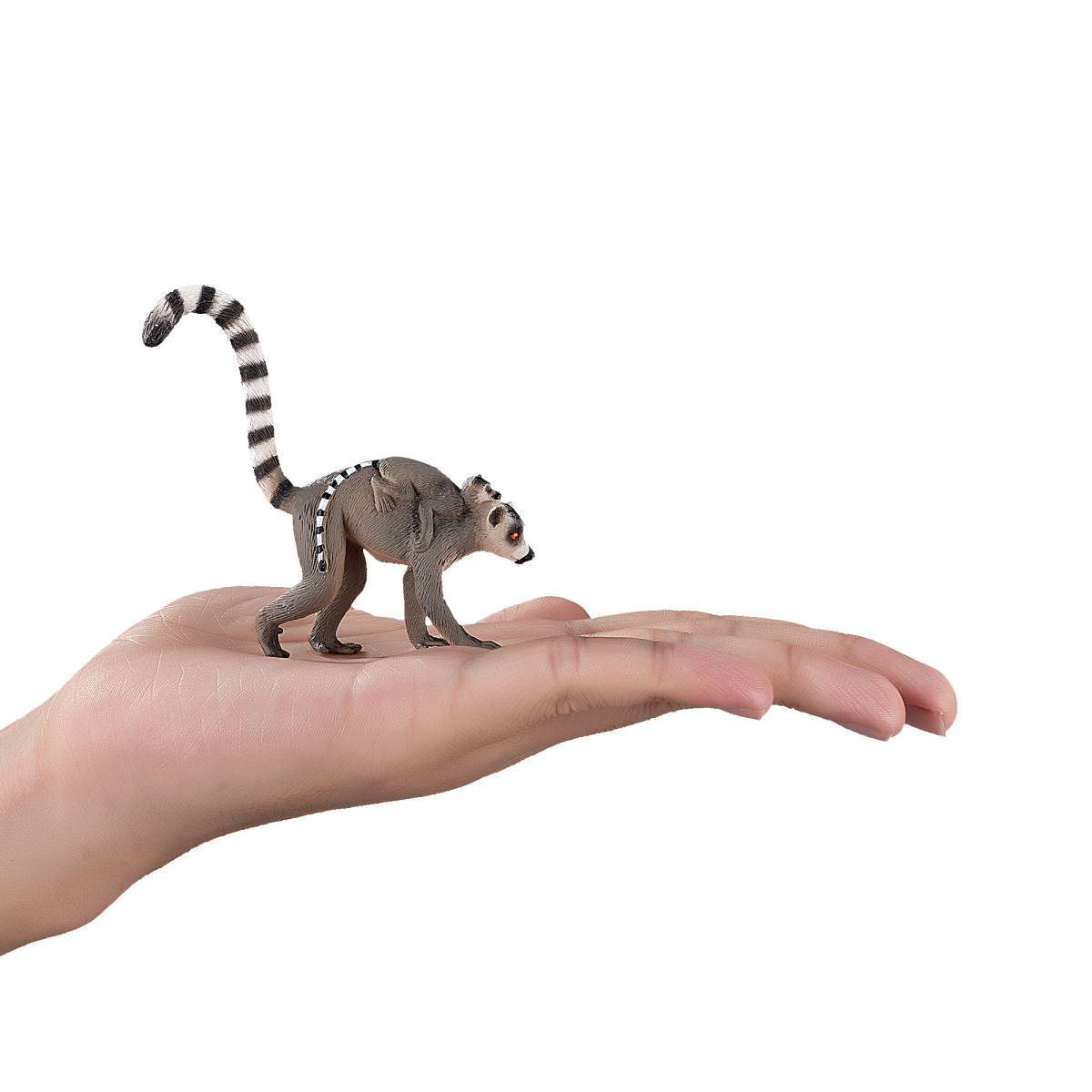 Lemur with Baby Toy Realistic Rainforest Wildlife Figure