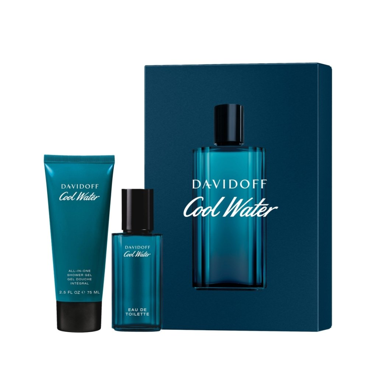 Davidoff Cool Water Gift Set (Eau De Toilette 40ml Shower Gel 75ml)