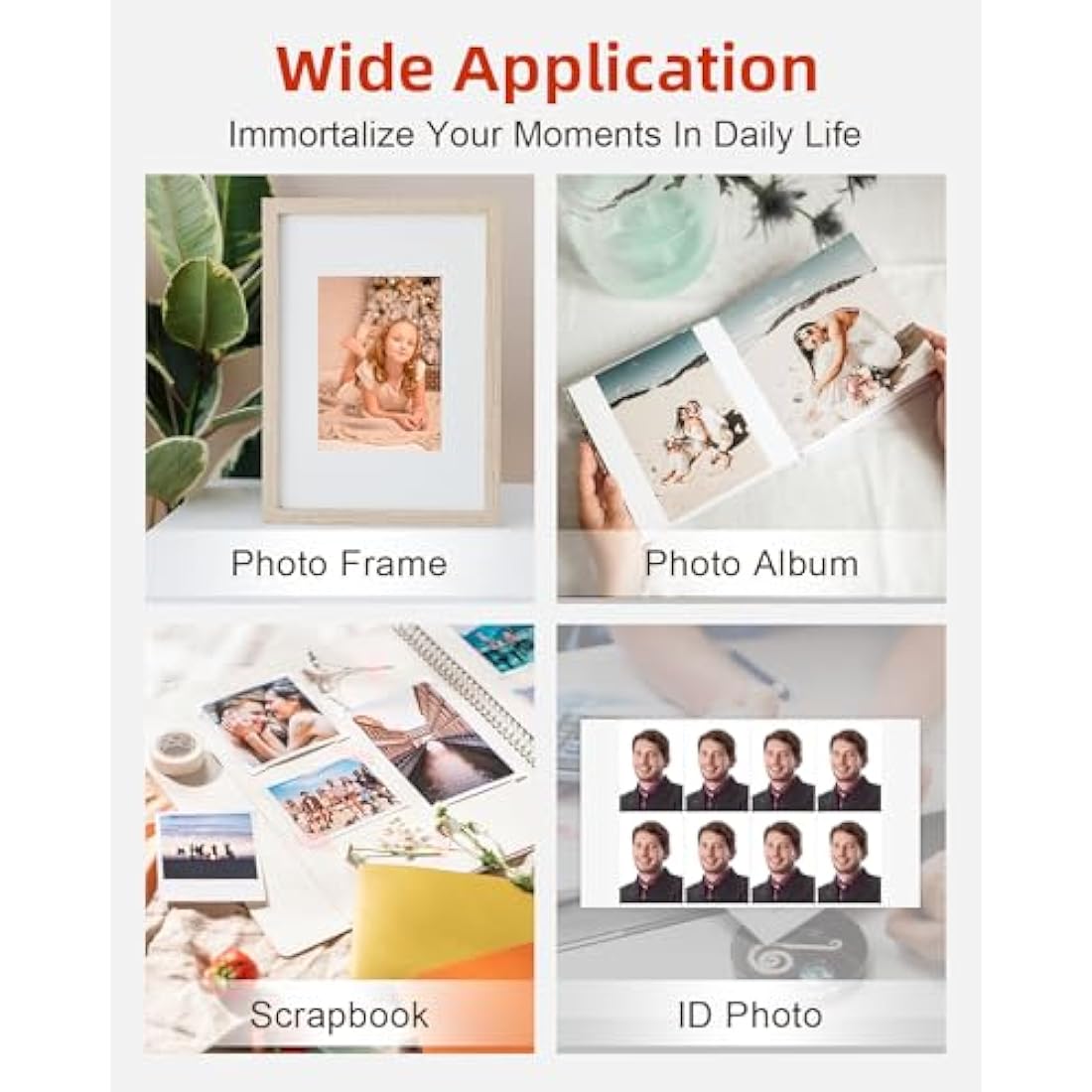 Compatible for Canon Selphy CP1300 CP1500 Ink Photo Paper Set,100 x 148mm 108 Sheets Paper and 3 Color Ink Cassette, Replace for Canon Selphy KP-108IN CP1200 CP1000 CP910 CP810 CP790 CP Printers
