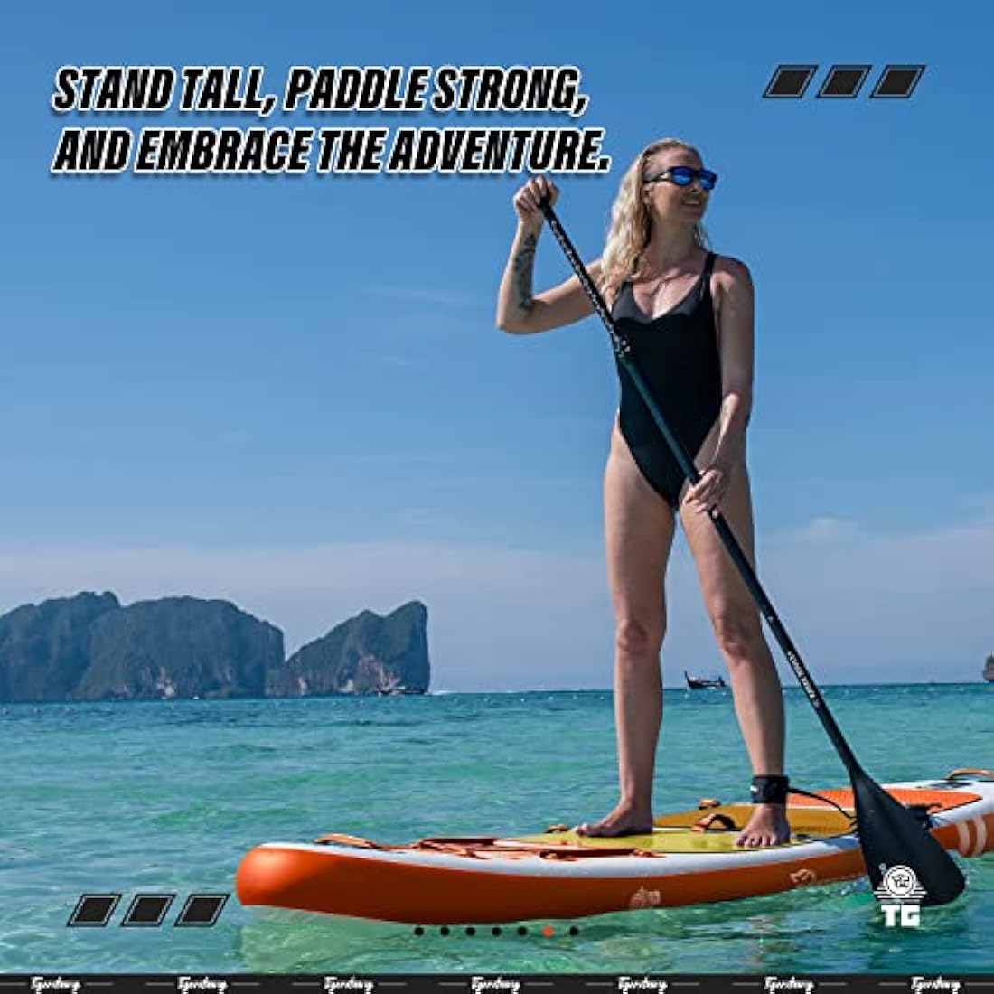 TIGERXBANG Stand Up Paddle Boards 10'6" x 32" x 6"丨10' x 31" x 6" with Premium SUP Board Accessories, Inflatable Paddle Boards for Adults/Kids Stand Up PaddleBoarding