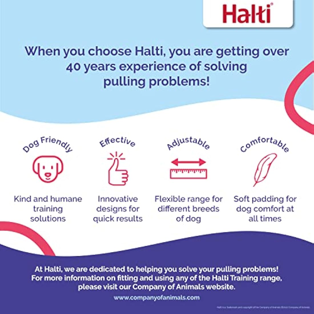 HALTI No Pull Harness Size Small, Professional Dog Harness to Stop Pulling on the Lead, Easy to Use, Anti-Pull Training Aid, Adjustable, Reflective and Breathable, For Small Dogs, Black