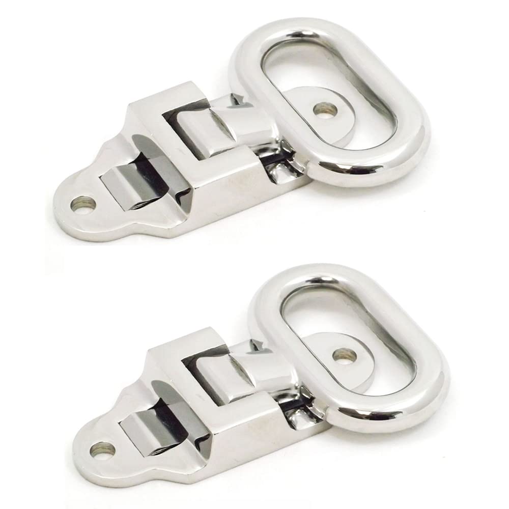Riloer Foldable Footrest Folding Stirrups Stainless Steel Footrest Stainless Steel Folding Step Grab Handle for RV Truck Bus Trailer Van Camper