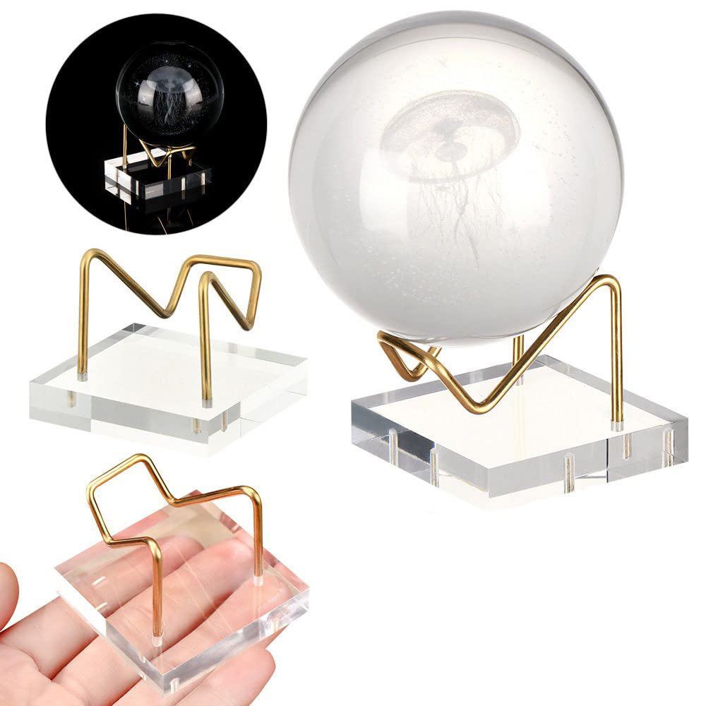 CENPEK Acrylic Display Stand Decorative Display Pedestals Acrylic Small Mineral Crystal Display Stand