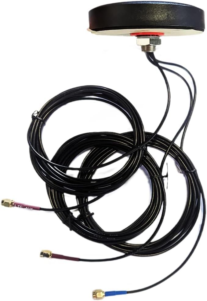 Maswell Combo GPS + 2X2 MIMO 4G Antenna, Cellular 700-2700MHz 4G LTE Outdoor Antenna for T-Mobile Verizon AT&T, IP67 Waterproof with 9.8ft Cables,