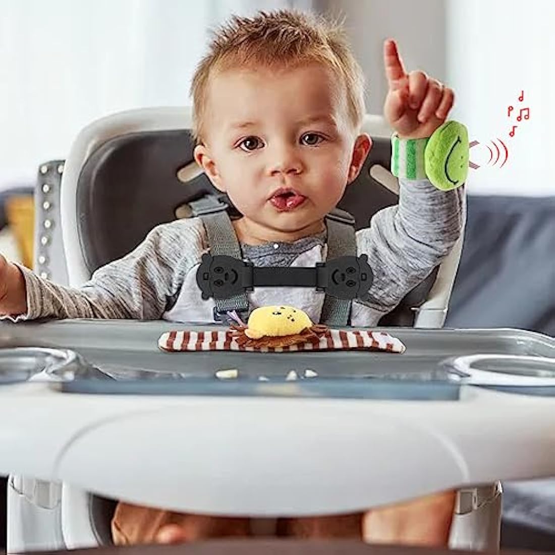 QOPAHI Anti Escape Car Seat Strap Baby Harness Chest Clip, Baby Safety Strap Prevent Kids Taking Their Arms Out of Child Car Seat/High Chairs/Strollers, Car Seat Safety Clip with 2 Dolls(2 Pack)