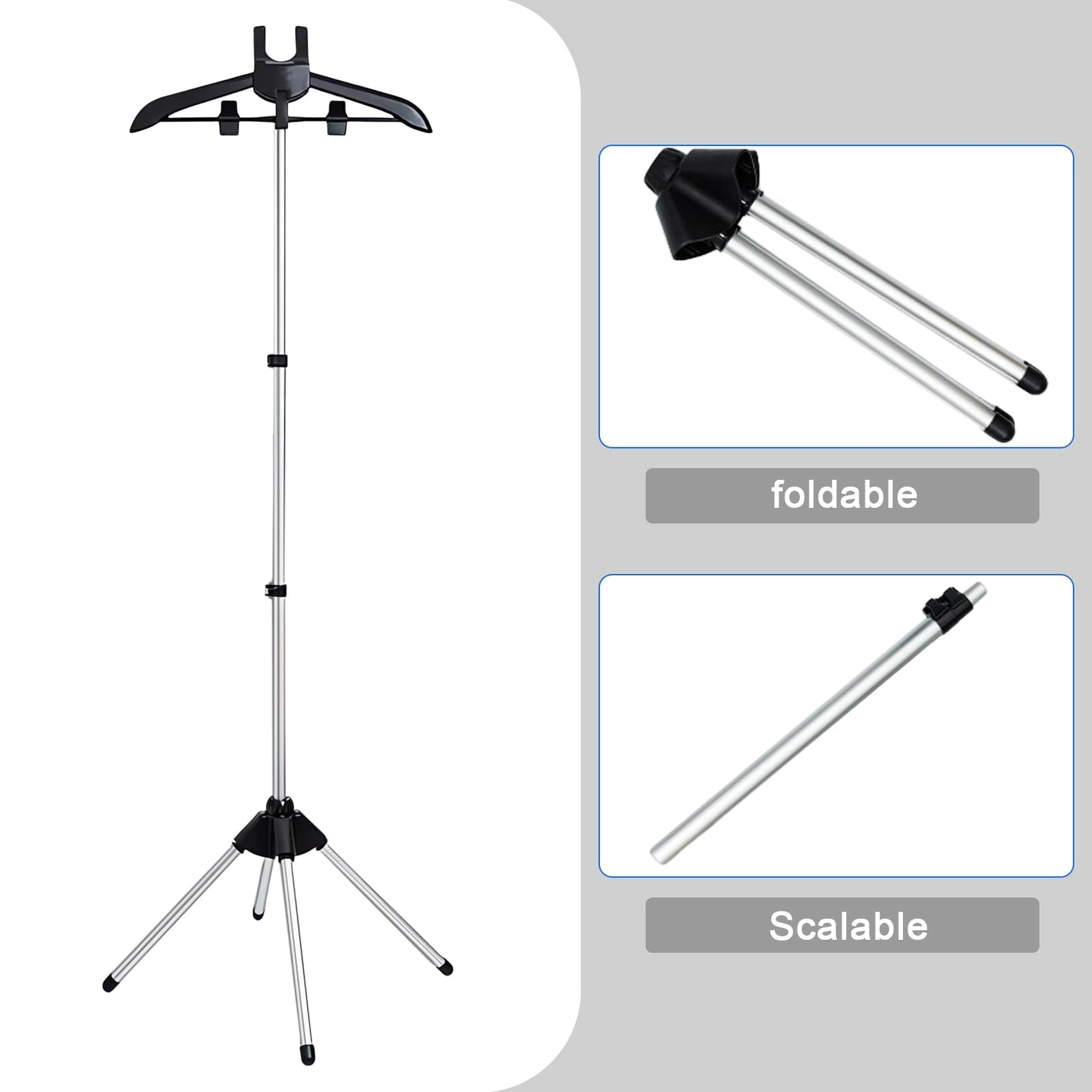 Adjustable T Shirt Display Stand, 32-63 inch T Shirt Display for Adult