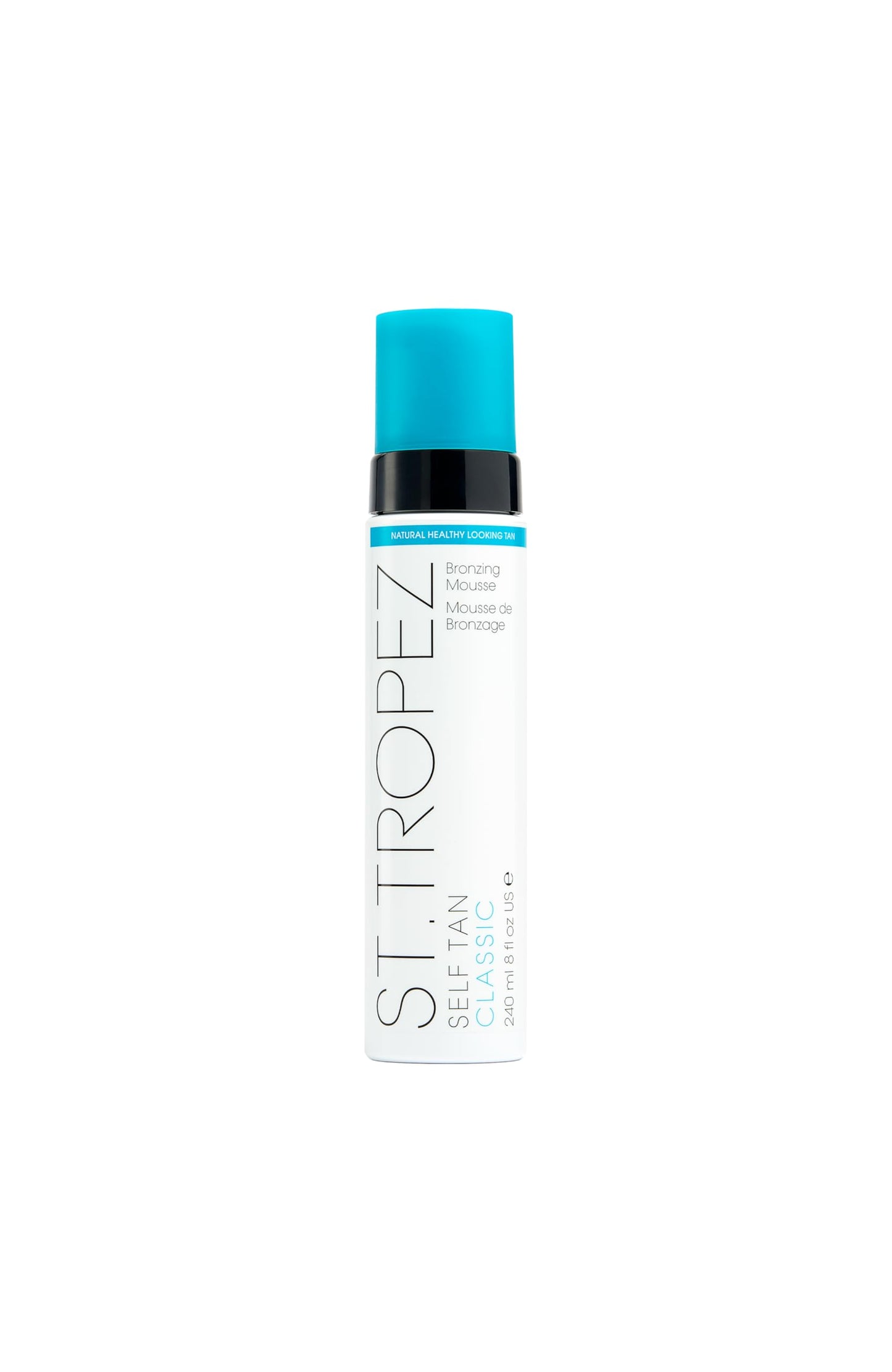 St.Tropez Self Tan Classic Bronzer Mousse Foam, Original Fake Tan, Streak-Free Finish, Develops in 4-8 hours, Vegan, Natural & Cruelty Free, 240 ml