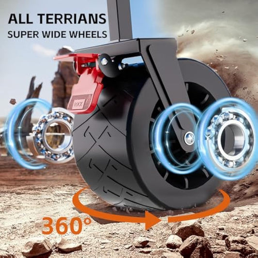 Folding Camping Trolley - Festival Trolley on Wheels Morpilot Portable Foldable Wagon 330lbs Beach Heavy-Duty Cart Picnic Transporter for Outdoor Shopping Sports Fishing Garden