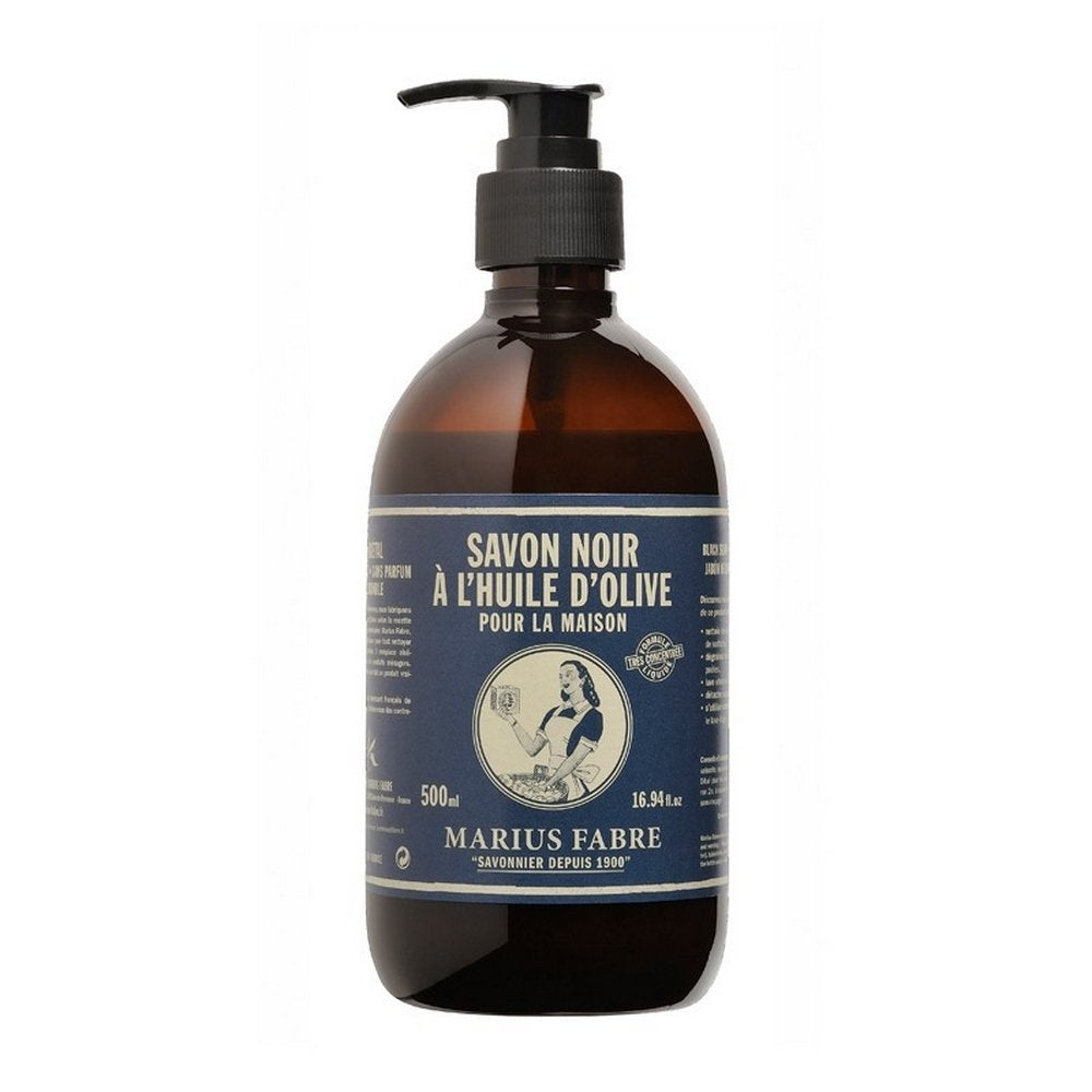 Marius Fabre Natural Black Soap ? Natural Multi-Purpose Cleaner in a Dispenser 500ml