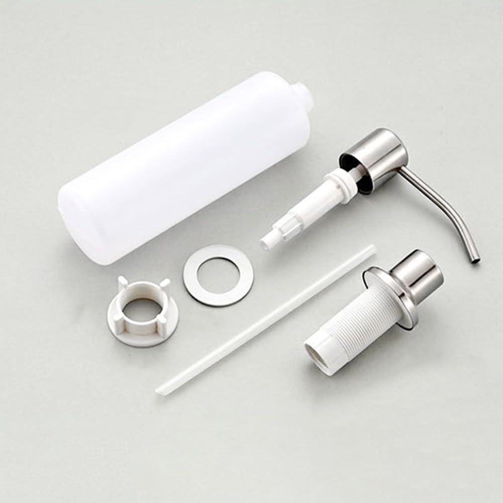 Built in Soap Dispenser for Kitchen Sink, Counter soap Dispenser Refill Countertop Pump Lotion Dispensers for Kitchen Sink(300ml)