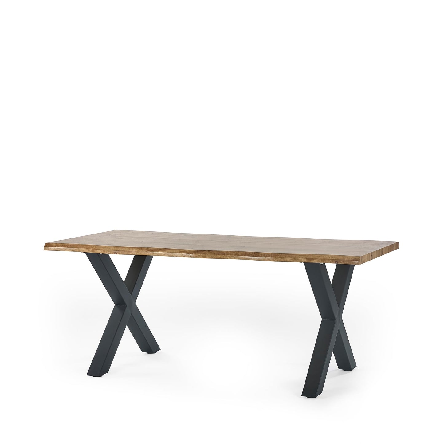 Julian Bowen Harvey Dining Table for 6, Brown - H75 x W180 x D90cm