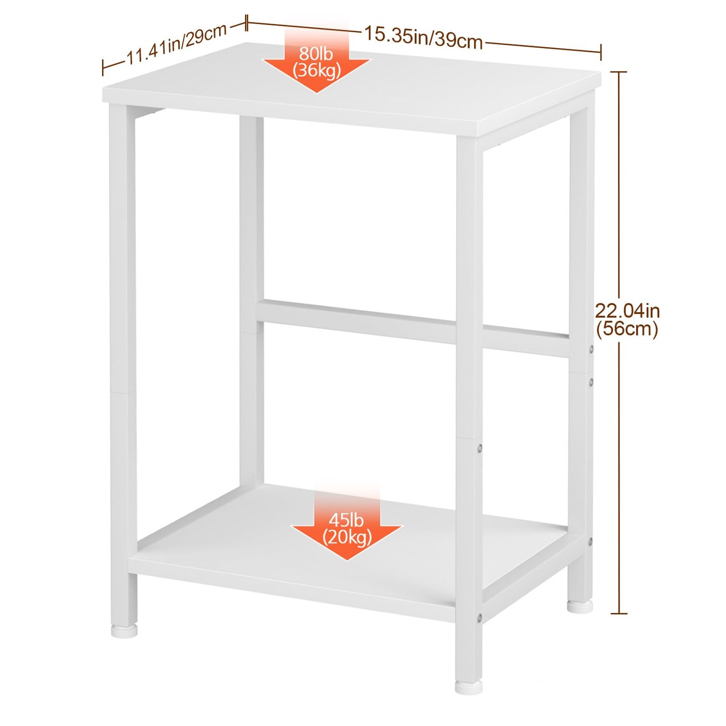 AMHANCIBLE Side Tables Set of 2, Bedside Tables, Coffee Table living room