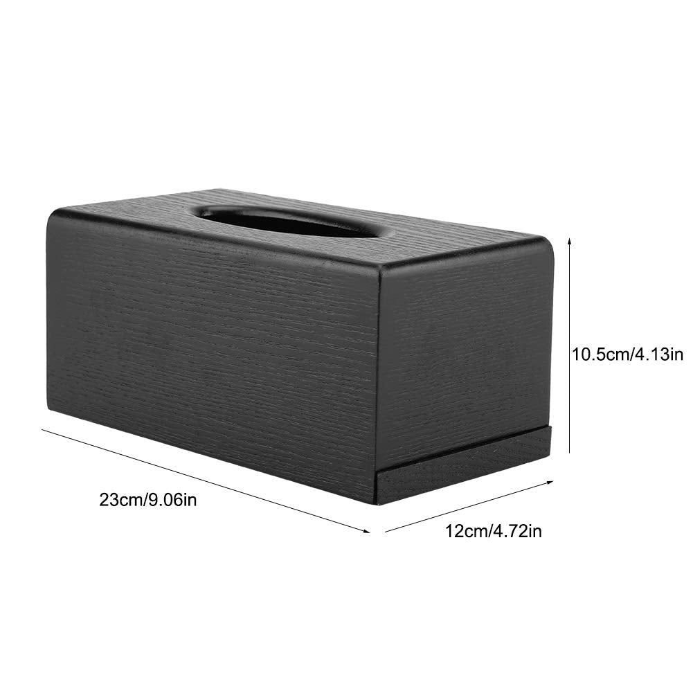 Tissue Box Rectangular Paper Holder Organizer Natural Wood Facial Tissue Paper Box Cover Rack for Bathroom Vanity Counter Tops Bedroom Dressers Night