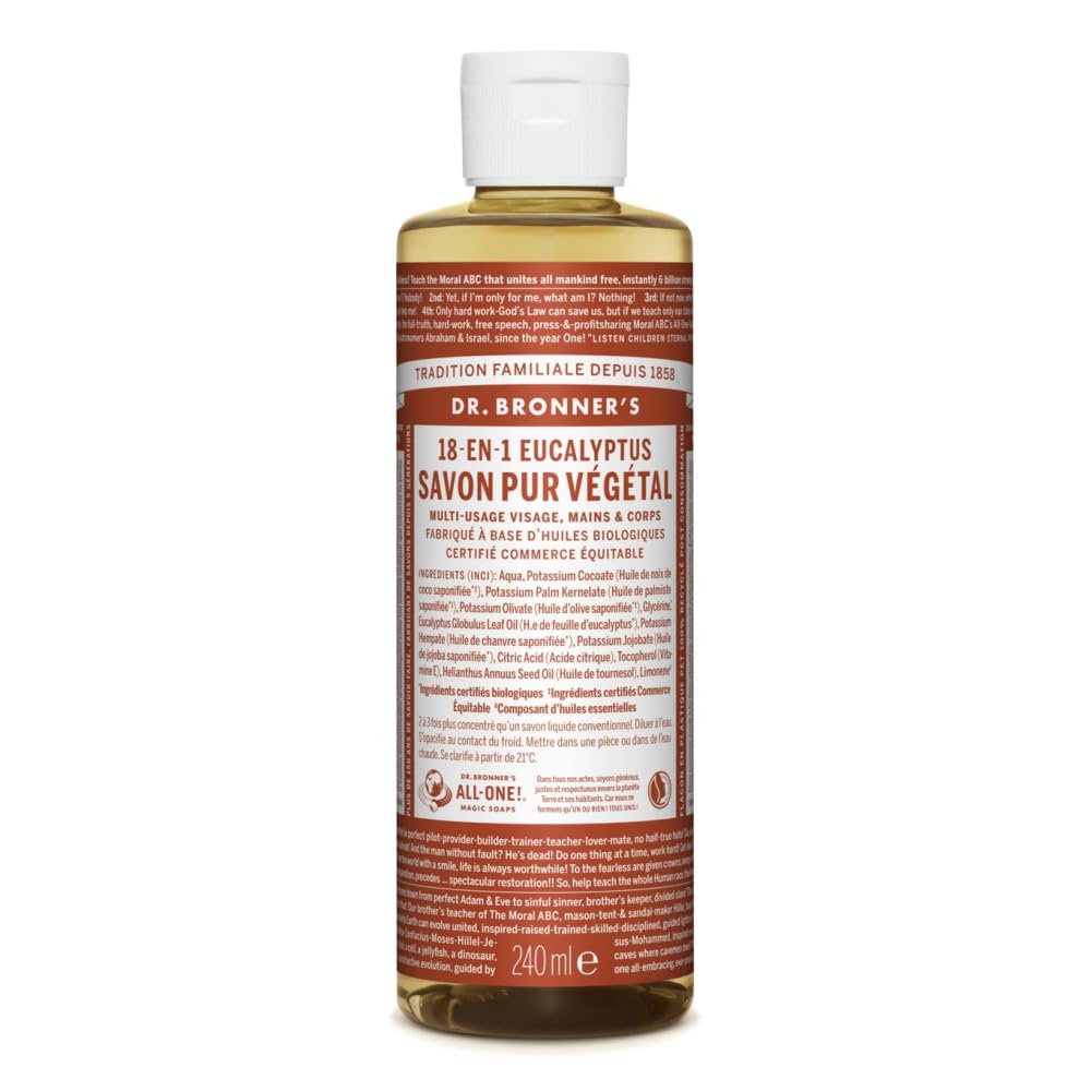 Dr.Bronner's Savon pur v?g?tal eucalyptus 240ml