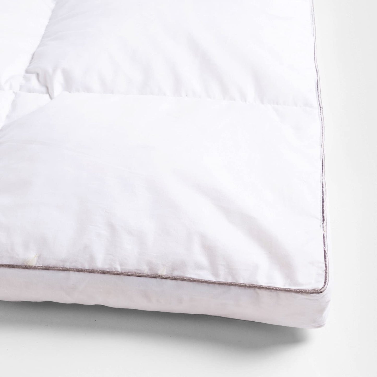 Classic Blanc Topper/Mattress Topper Goose Down extramullido, Cotton Cama 90-90 x 200 cm white