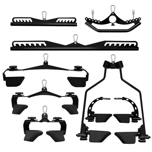 LAT Pull down Bar Accessories Straight Handle spacing Adjustable, Cable Machine Attachment for Pulley System,Weight Fitness Body Training and Strength