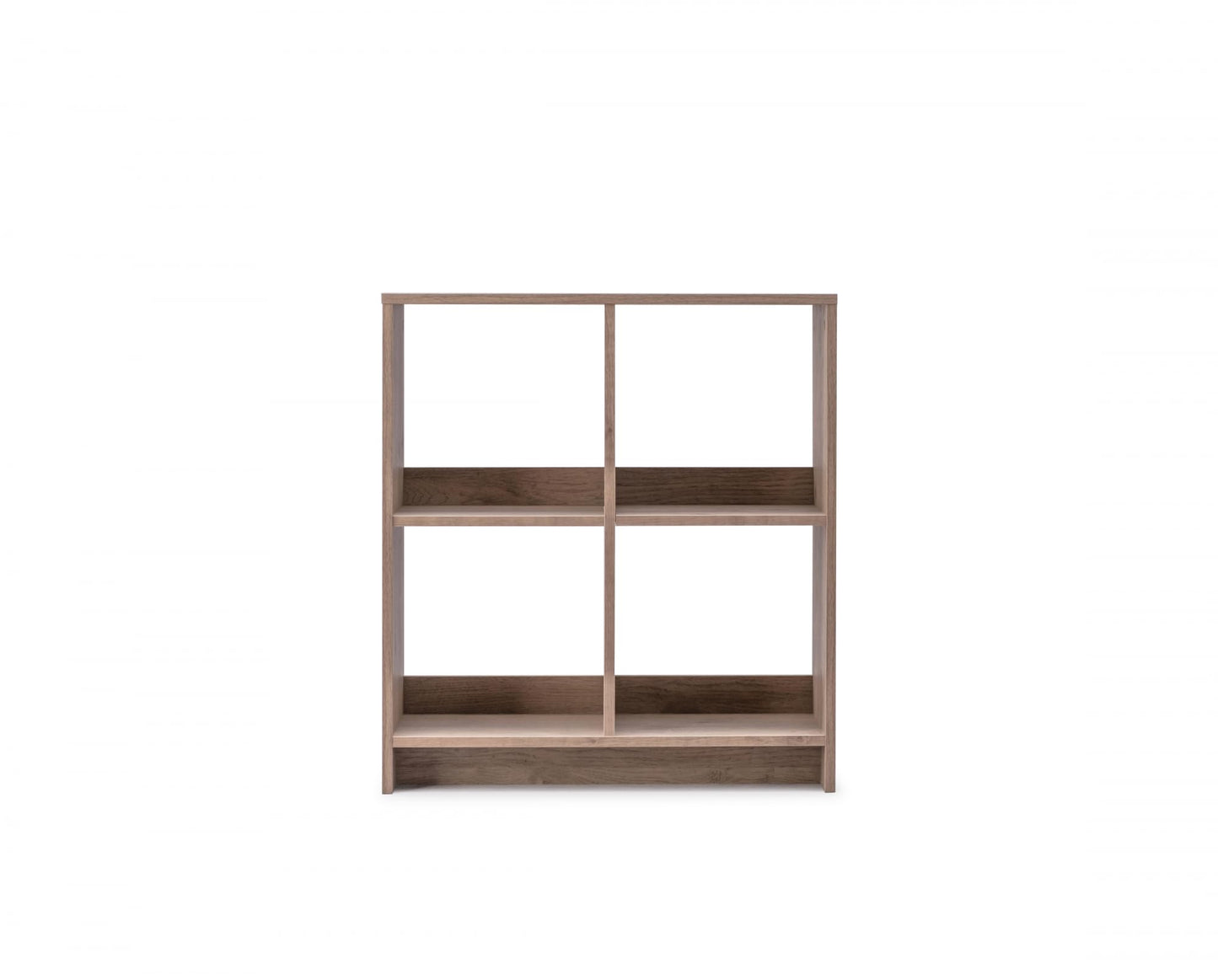 Iris Ohyama,Wooden Open Shelf, 4 Cube storage unit, Organiser, Modern design, Living room, Bedroom, Study room,WOS-4 - Ash Brown