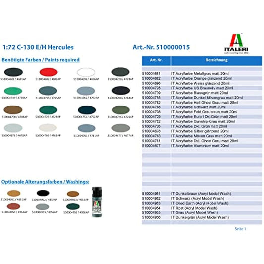 Italeri 1:72 - C-130 E/H Hercules