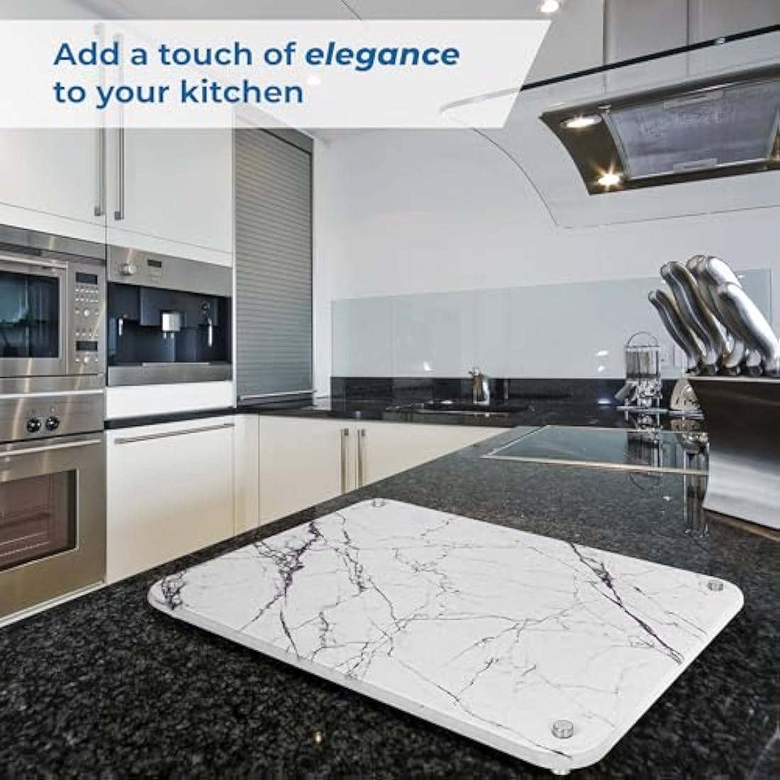 Spaceneat Diatomite Stone Drying Mat for Kitchen Counter - Rapid Moisture Removal - 40 x 30 cm Large Dish Drying Stone for Kitchen Sink - Diatomaceous Earth Quick Dry Dish Mat - White Marble