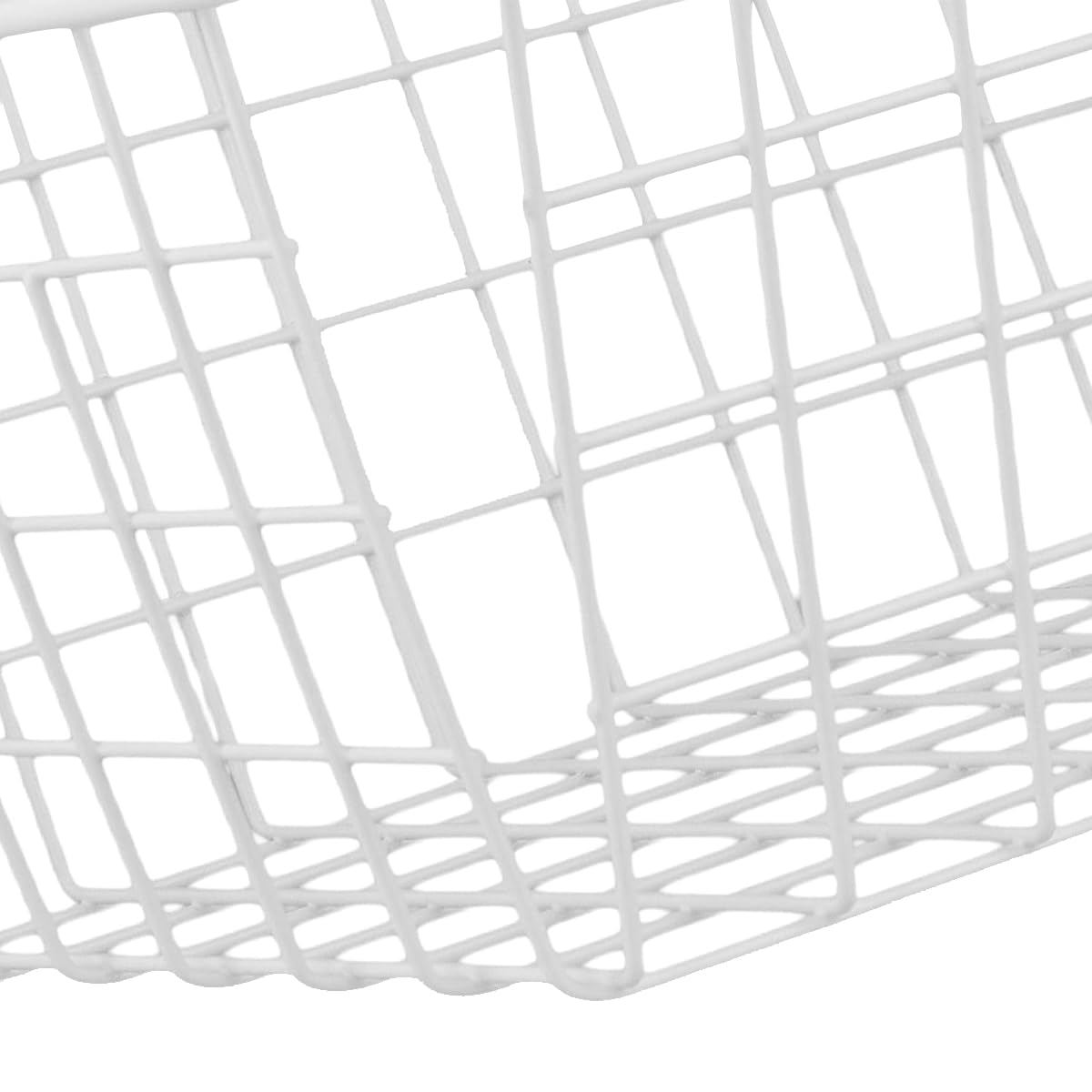 WYIPOLZI 3PCS Large Wire Storage Baskets, Chest Freezer Storage Baskets, Chest Freezer Organiser, Metal Basket for Pantry Cabinet, White