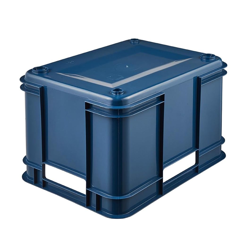 keeeper Storage Container with Carrying Handles, Euro-Box M, Procyclen, 16 litres, Bruno Eco Line, Blue
