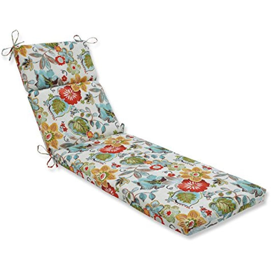 Pillow Perfect Alatriste Ivory Chaise Lounge Cushion, White, 72.5 in. L X 21 in. W X 3 in. D