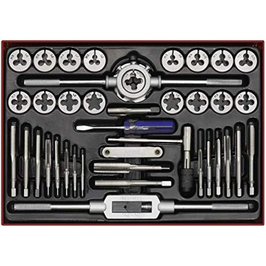 Sealey Ak3040 Tap and Die Set 40Pc Split Dies Metric
