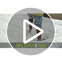 MightySoft Mattress Topper Kingsize Bed 10cm Thick - Quilted, Extra Deep, Ultra Fluffy and Breathable Microfiber Topper, Securely Fits with Elastic Straps, Enhances Comfort & Supports Restful Sleep