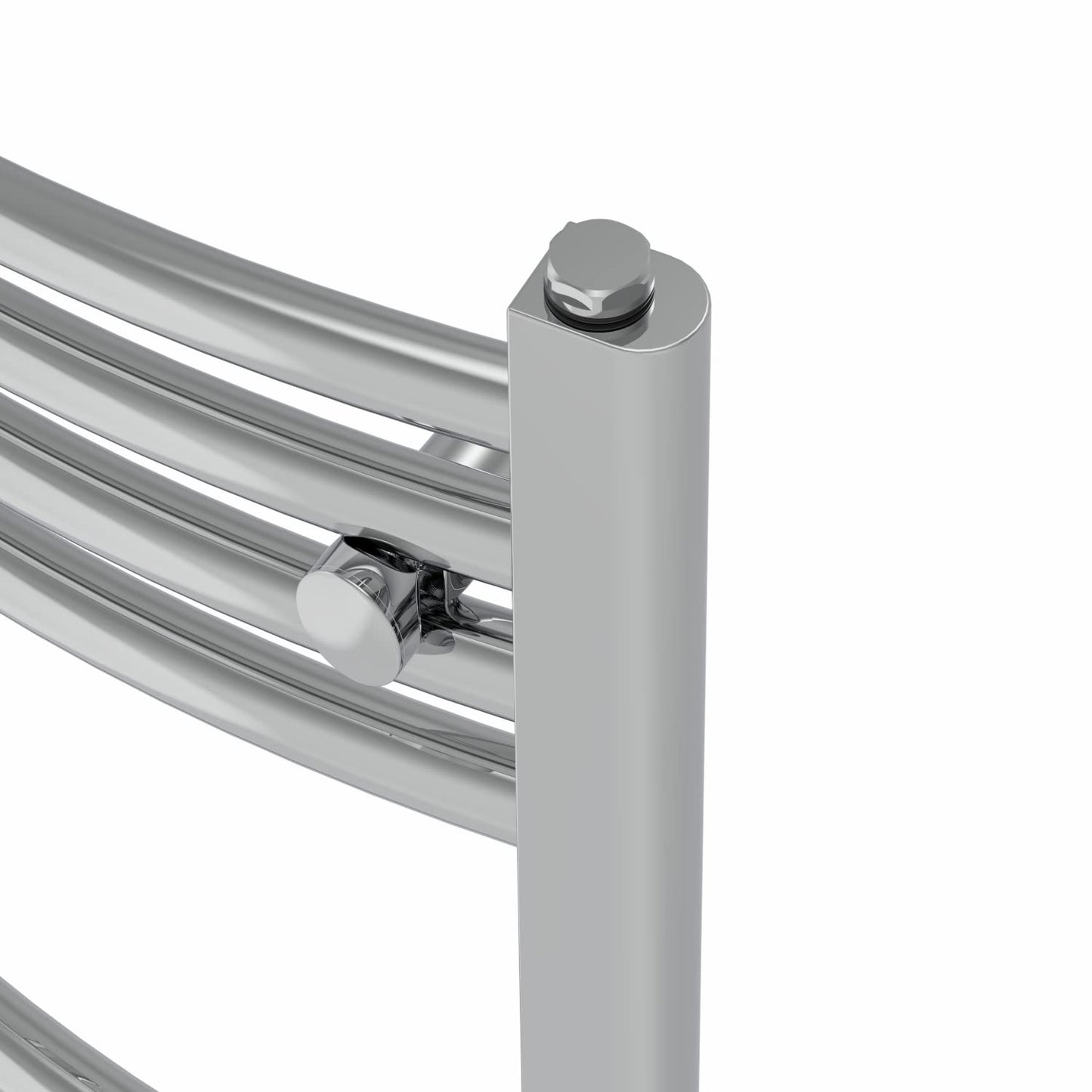 Warmehaus Curved Heated Towel Rail Chrome Radiator 1400x500mm