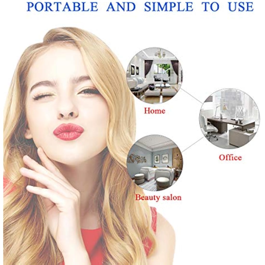 High Frequency Facial Wand Machine, FAZJEUNE 5 in 1 Portable Handheld Face Massager Skin Care Device Tightening Machine Set Acne Spot Treatment Reducing Puffy Eyes Wrinkles Dark Circles Freckle
