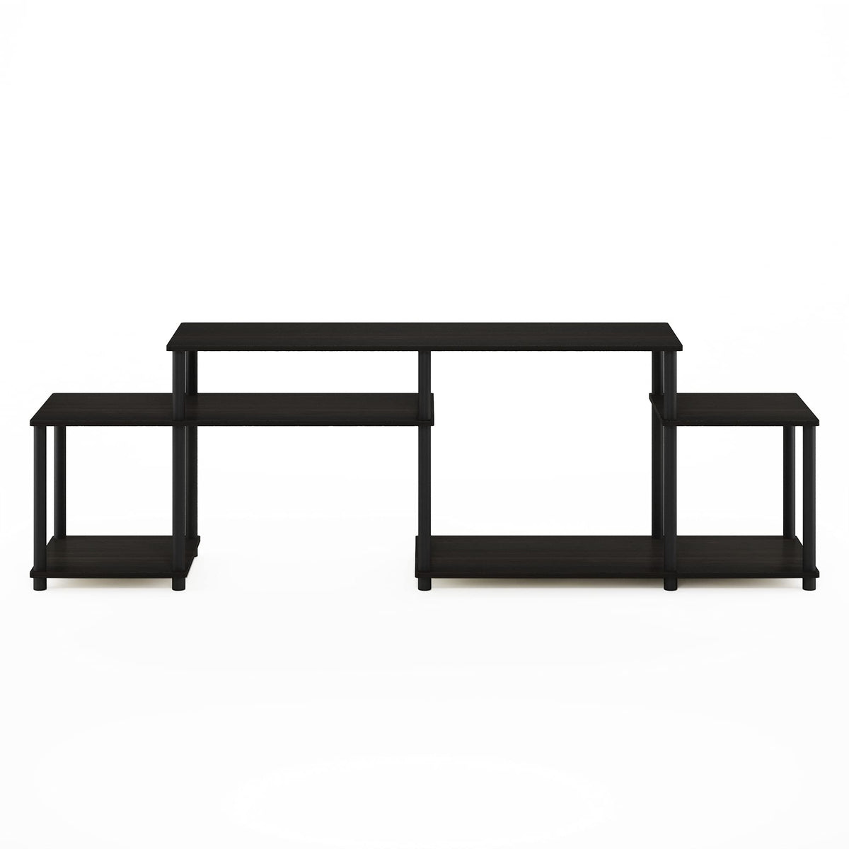 Furinno TURN-N-TUBE TV Stand, Handle Entertainment Center, TV Console for TV up to 55 Inch, for Living Room, Bedroom, Espresso