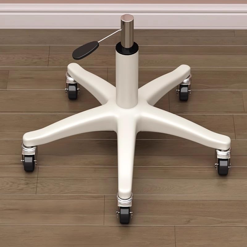 HNJZX Small Chair Round Rolling Stool with Wheels PU Leather Height Adjustable Swivel Stool Drafting Work Tatto Massage SPA Salon Stools Home Office