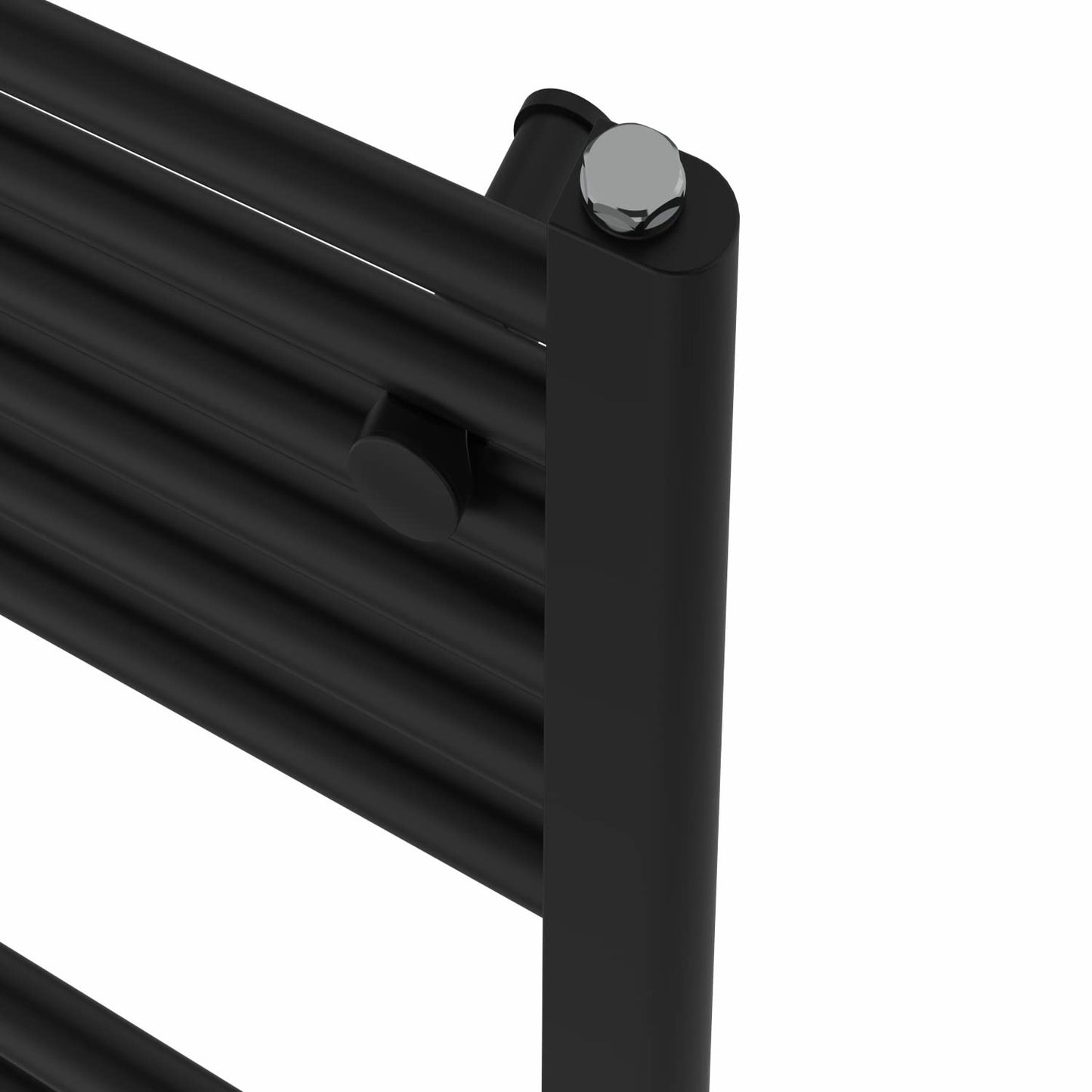 Warmehaus Straight Heated Towel Rail Black Bathroom Radiator 1800x500mm