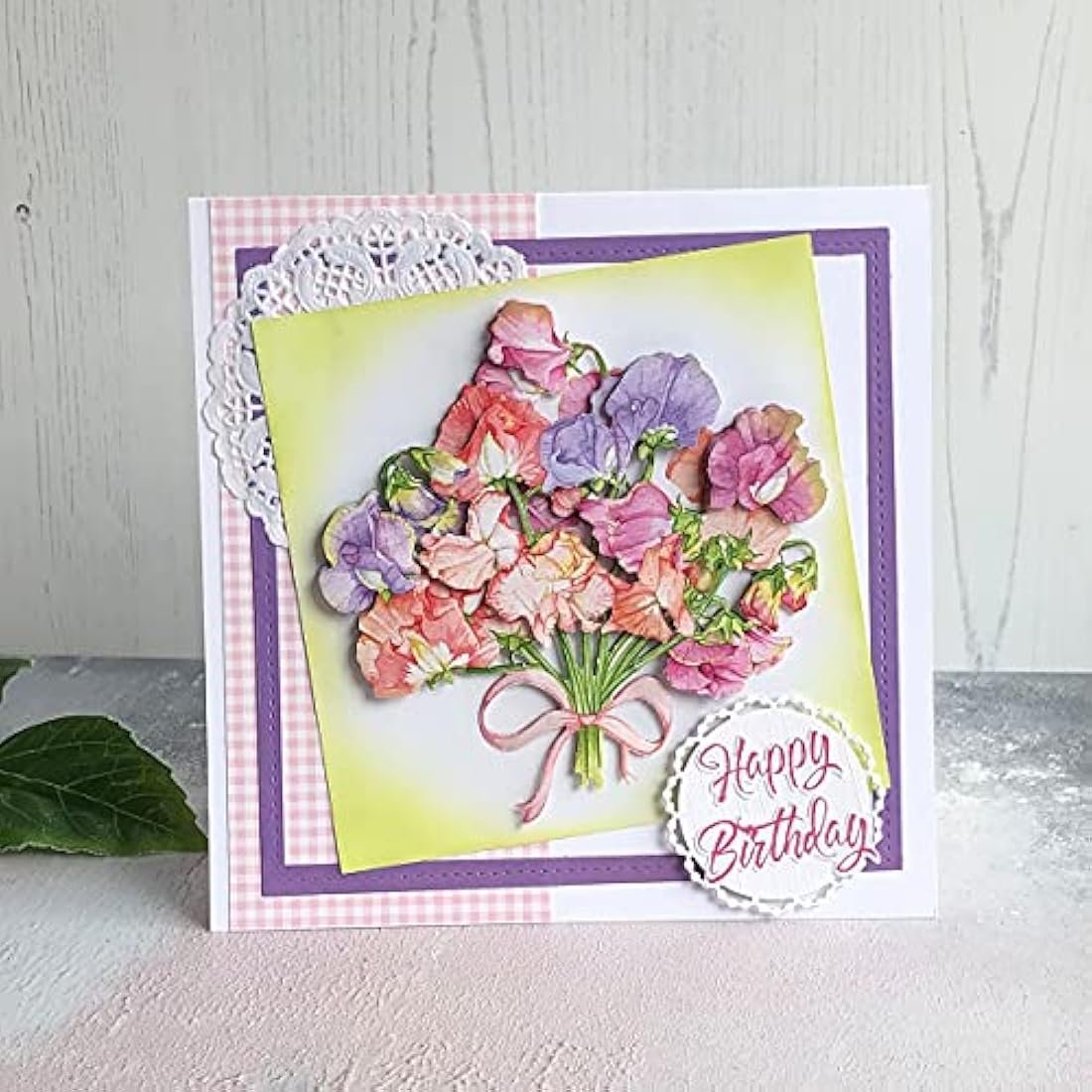 Katy Sue Designs Pretty Flowers 3D Die-Cut Decoupage Sheets for Card Making. A Pack of 24 Sheets of Floral-Themed Die Cuts for Card Making Supplies With Sweet Peas, Corn Poppies, Hydrangeas, & Pansies