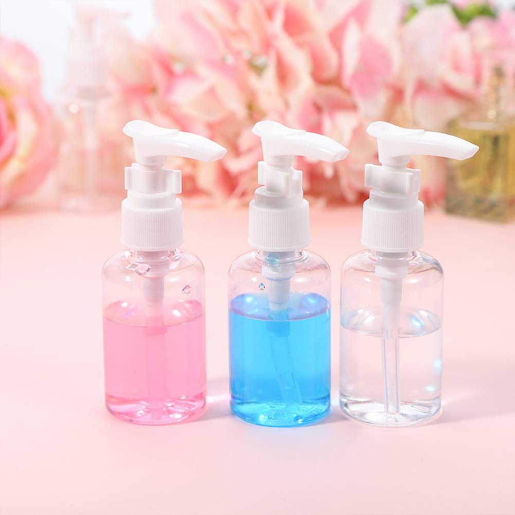 hugttt 8 Pieces 50ml Travel Bottles Pump Bottle Travel Bottles for Toiletries