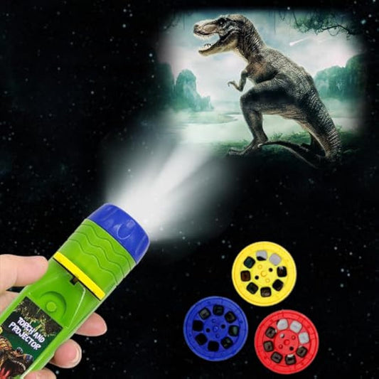 Pup Go Torch and Projector Toy for Kids Ages 3 4 5 6 7 8, 2 in 1 Dinosaur & Animal, 6 Discs and 48 Images, Educational Learning Toys Bedtime Night Light For Boys Girls Children(Dino+Animal)