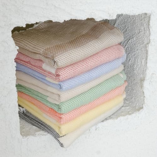 Babila Turkish Hammam Peshtemal Towel | Lightweight & Quick-Drying & Absorbent | Turkish Travel, Spa & Beach Towel | Soft, Compact & Versatile