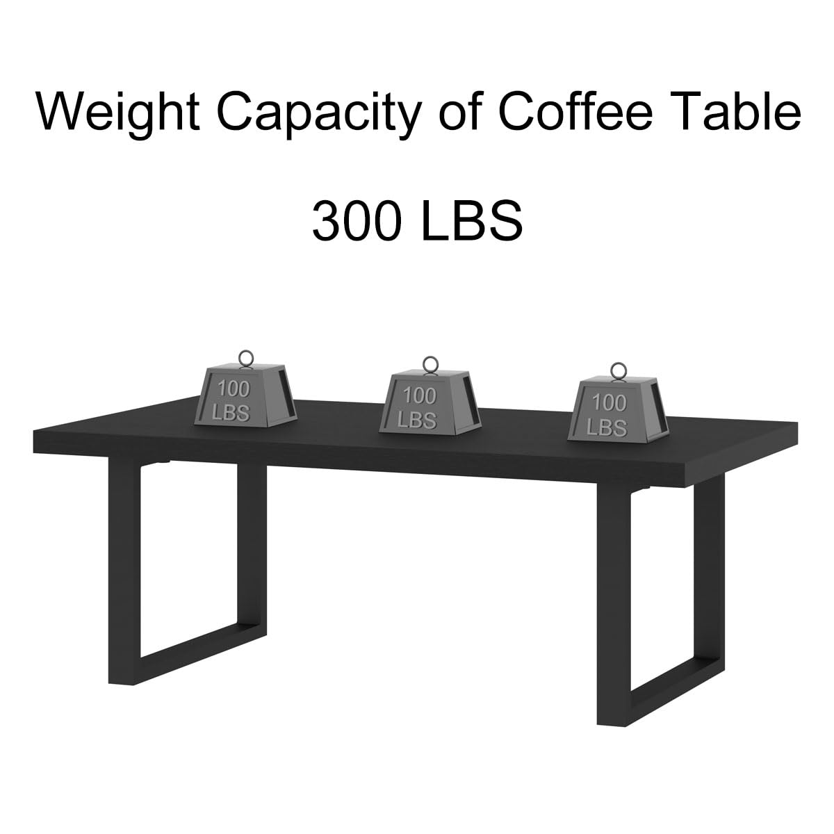 IBF Coffee Table Living Room Wooden Center Coffee Tables 120cm Black Oak