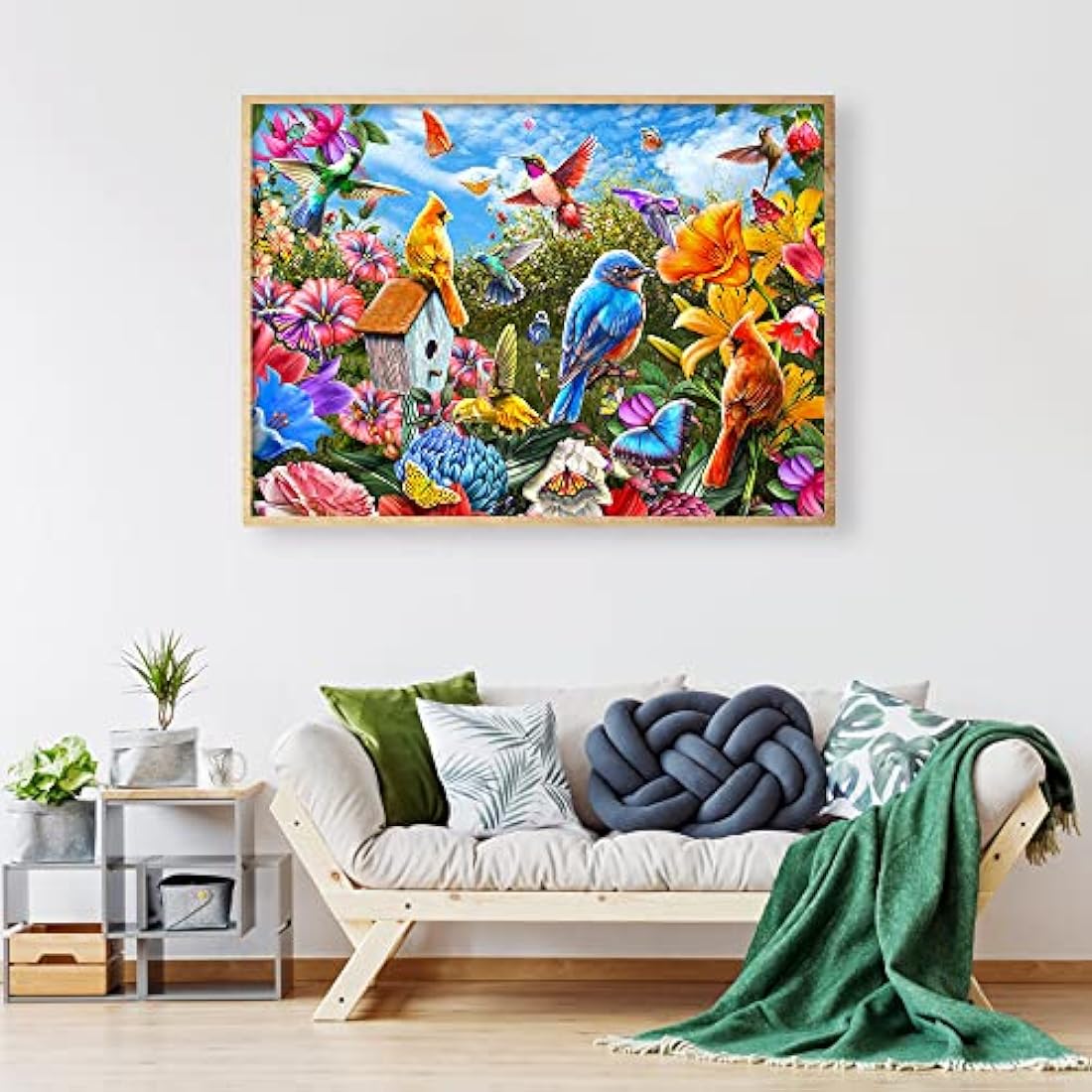 Birds and Flowers Jigsaw Puzzle 1000 Piece Landscape Jigsaw Puzzles for Adults 1000 Pieces Nature