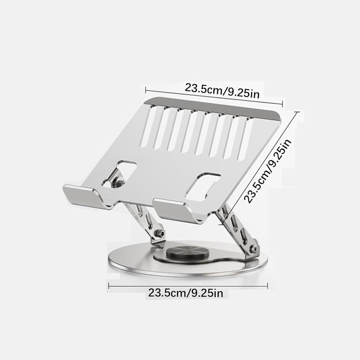 OUGEP Laptop Stand For Desk, 8 Levels Height Adjustable Aluminum Laptop Portable, Compatible with MacBook Air/Pro, HP, ASUS, Dell
